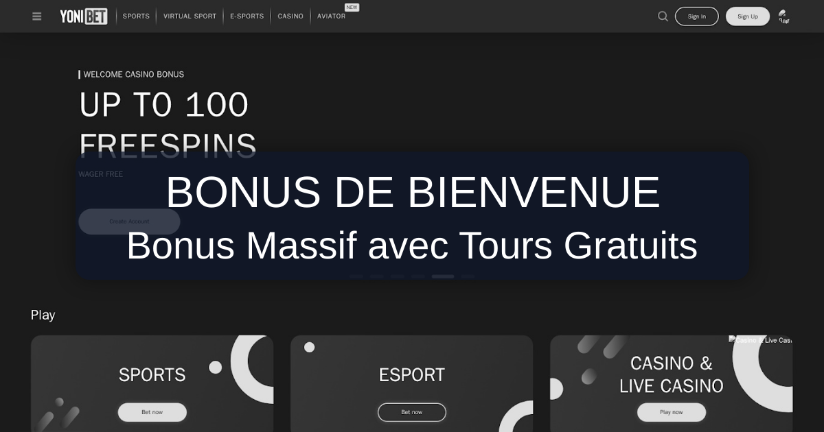 Yonibet Casino en France